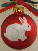 Red Christmas Bunny
