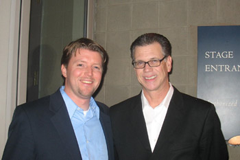 Roger at the NJPAC with a student